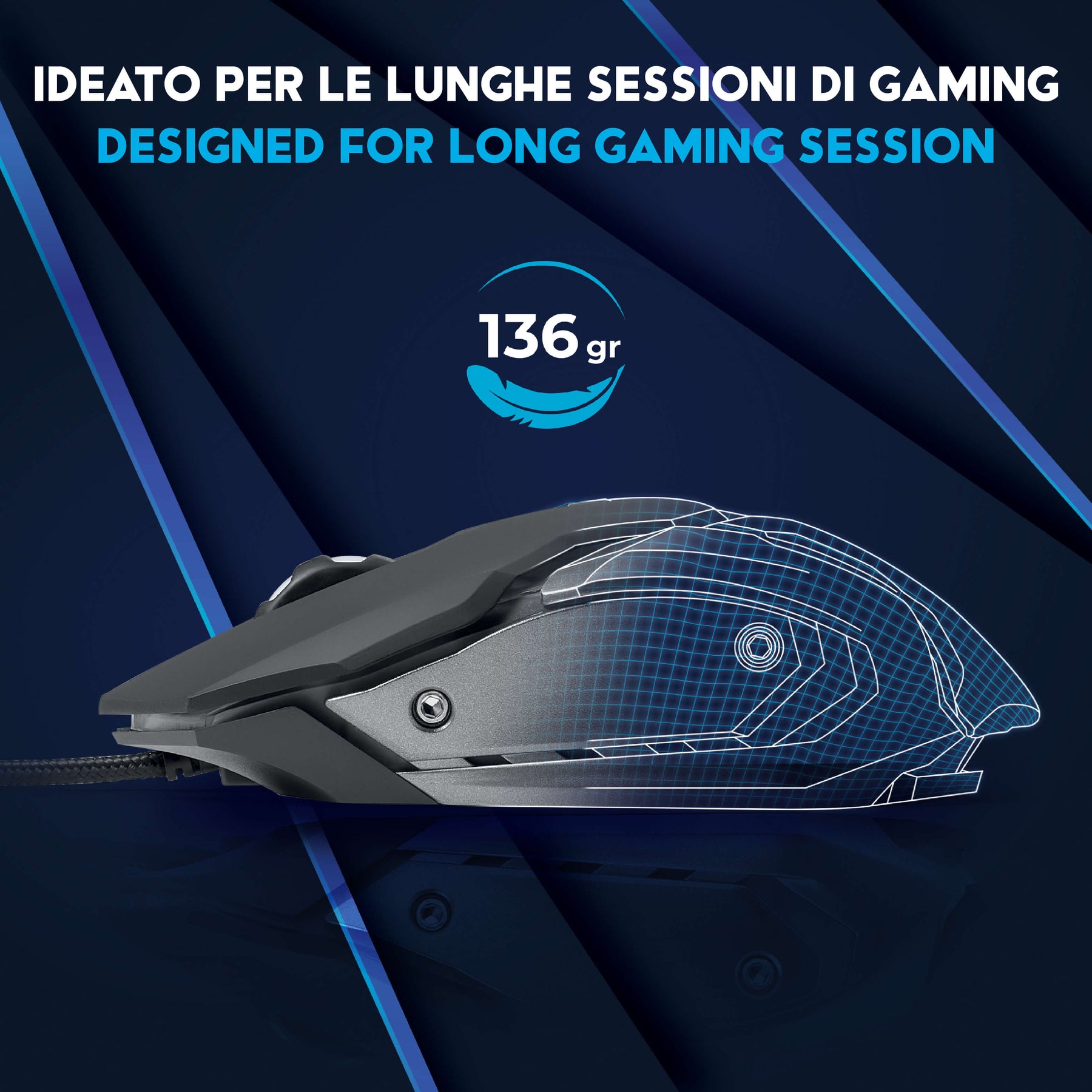 Avenger+ USB gaming mouse pro per PC/PS4/XBOX