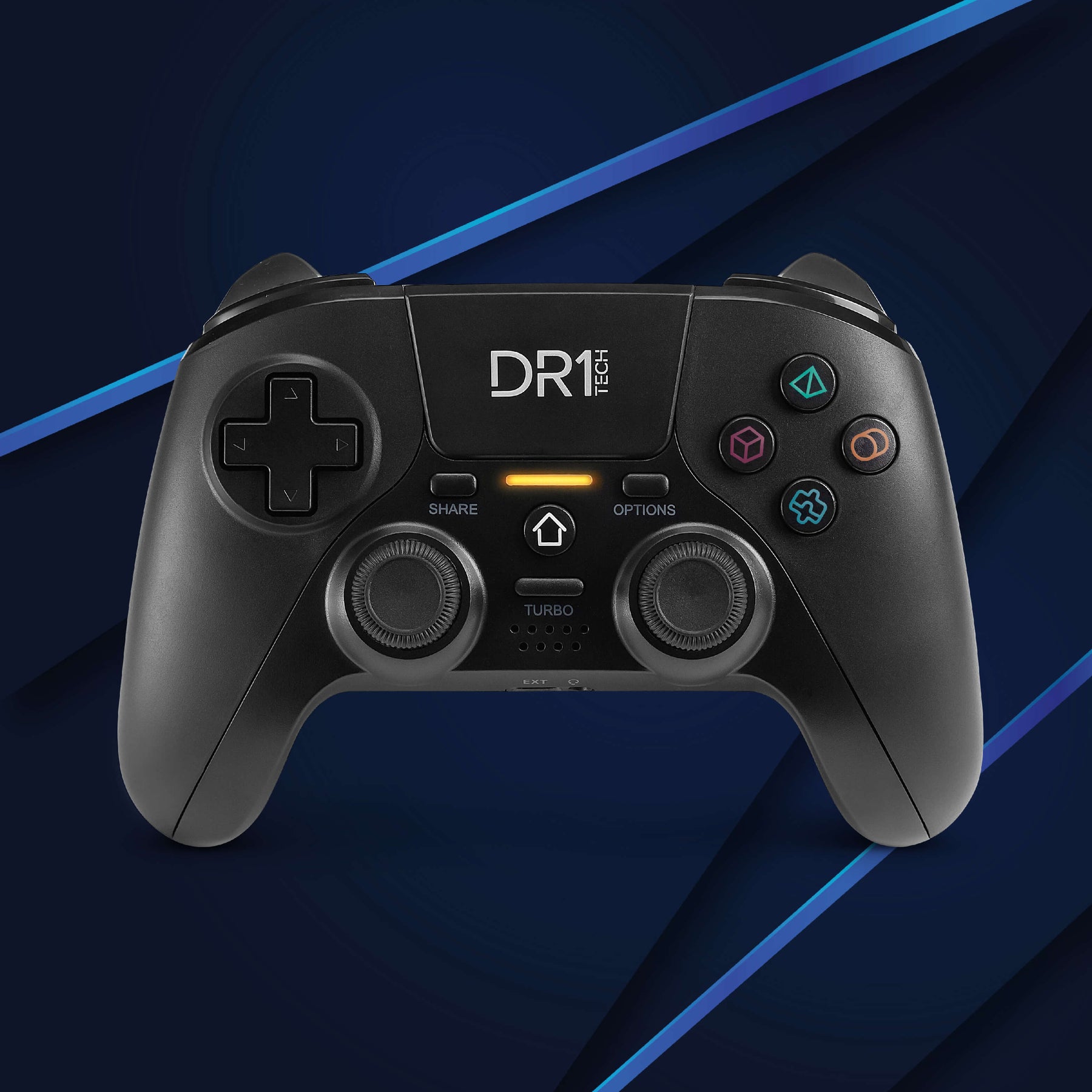 Shock Pad II Wireless Controller for PS4/PS4 Pro (PS5), PC/WIN, iOS (BLACK)